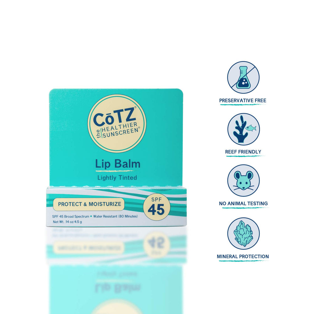CoTZ Lip SPF 45 - texture satinée qui glisse sur les lèvres