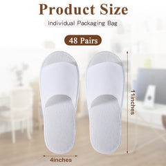 Chaussons Coume emballés individuellement, hygiène garantie pour les invités.