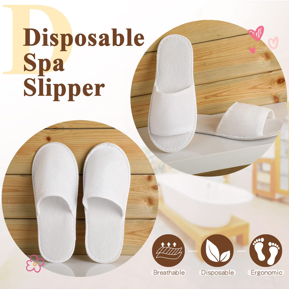 Chaussons jetables Coume tissu doux blanc