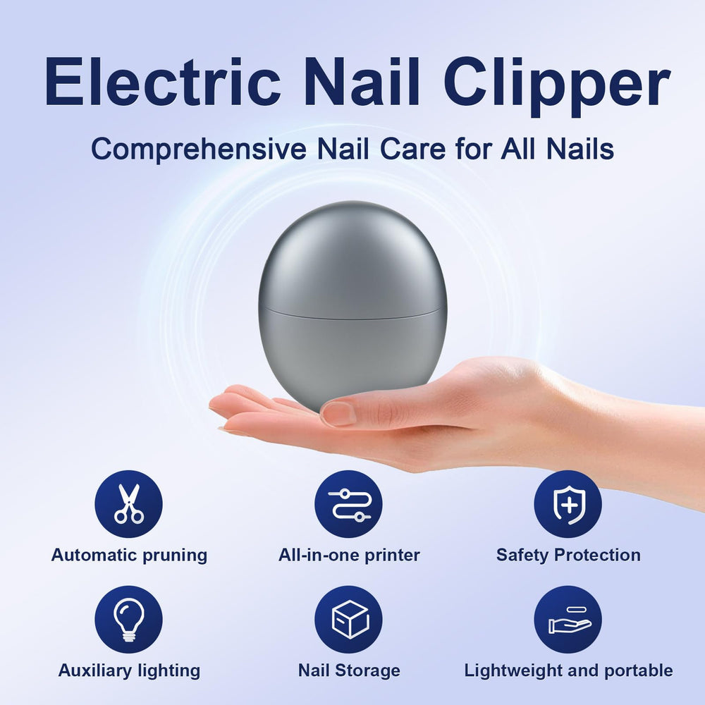 Coupe-ongles électrique: bac à poussière intégré pour un espace propre