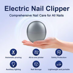 Coupe-ongles électrique: bac à poussière intégré pour un espace propre