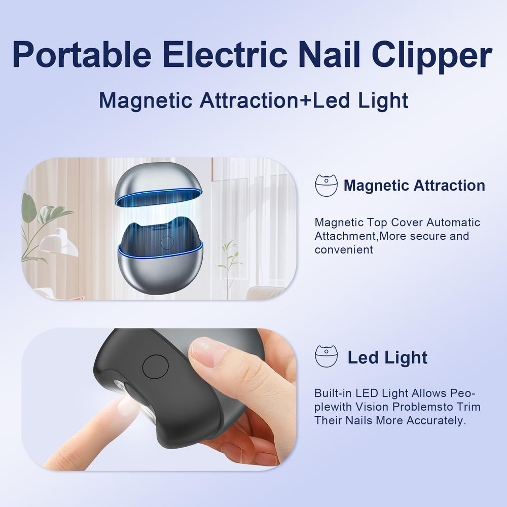 Coupe-ongles électrique: format compact idéal pour sac et déplacements