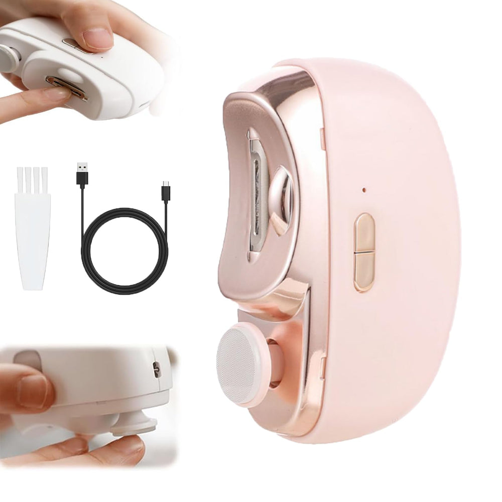 Coupe-ongles électrique pour personnes âgées avec LED et précision.