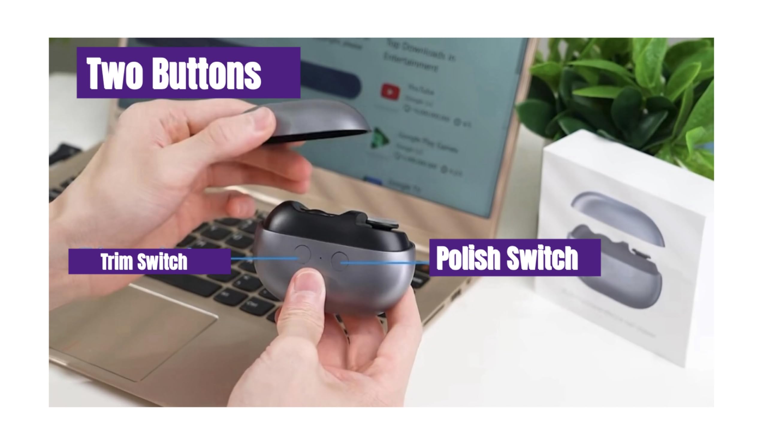 Coupe-ongles électrique USB-C rechargeable offre une utilisation longue sans interruption.