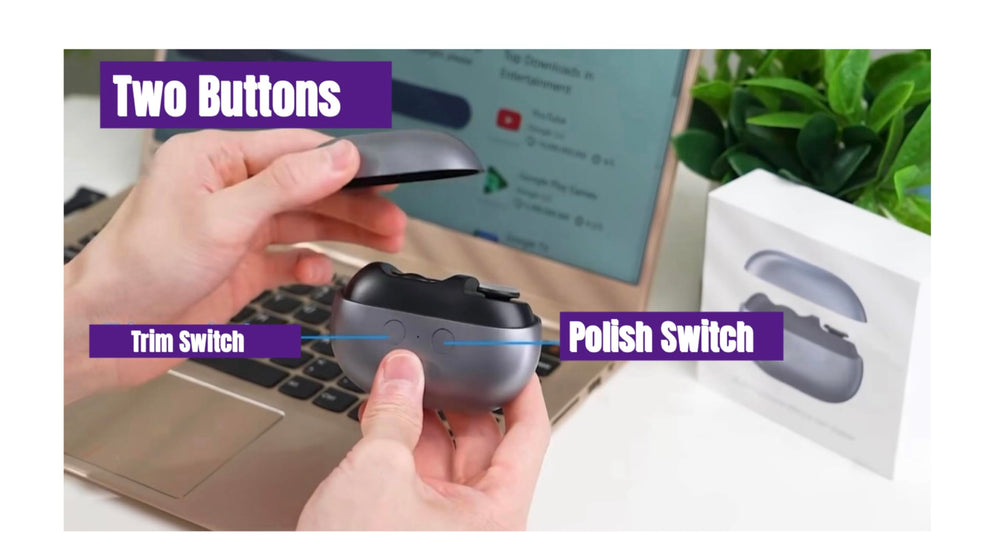 Coupe-ongles électrique USB-C rechargeable offre une utilisation longue sans interruption.
