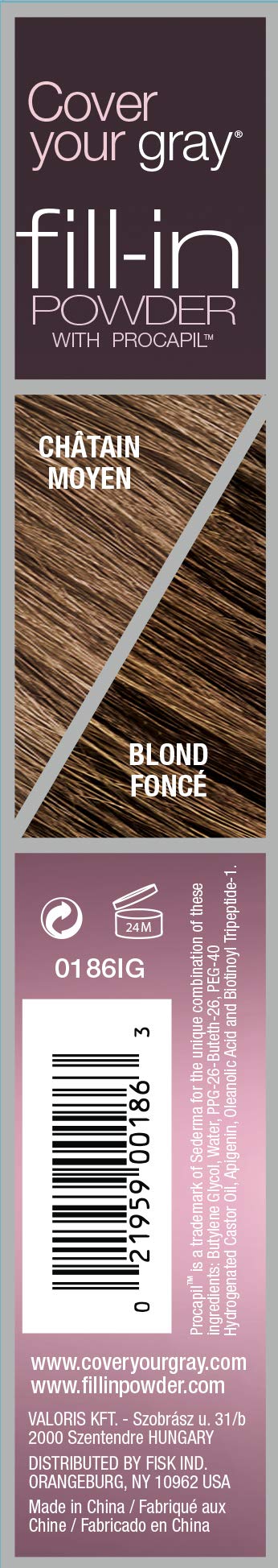 Texture fine de la poudre offrant une application homogène sur zones clairsemées.