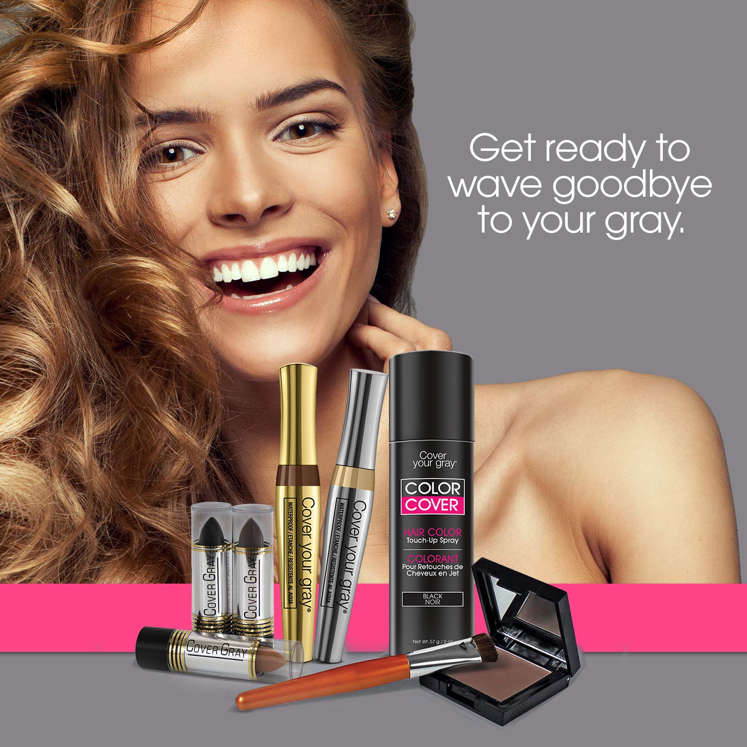 Cover Your Gray Poudre de remplissage Marron Moyen – retouches rapides en déplacement