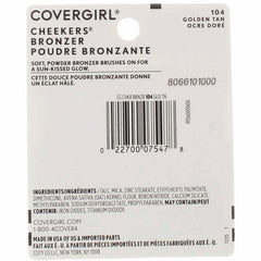 COVERGIRL Cheekers bronzer 104, application souple pour un rehaussement progressif.