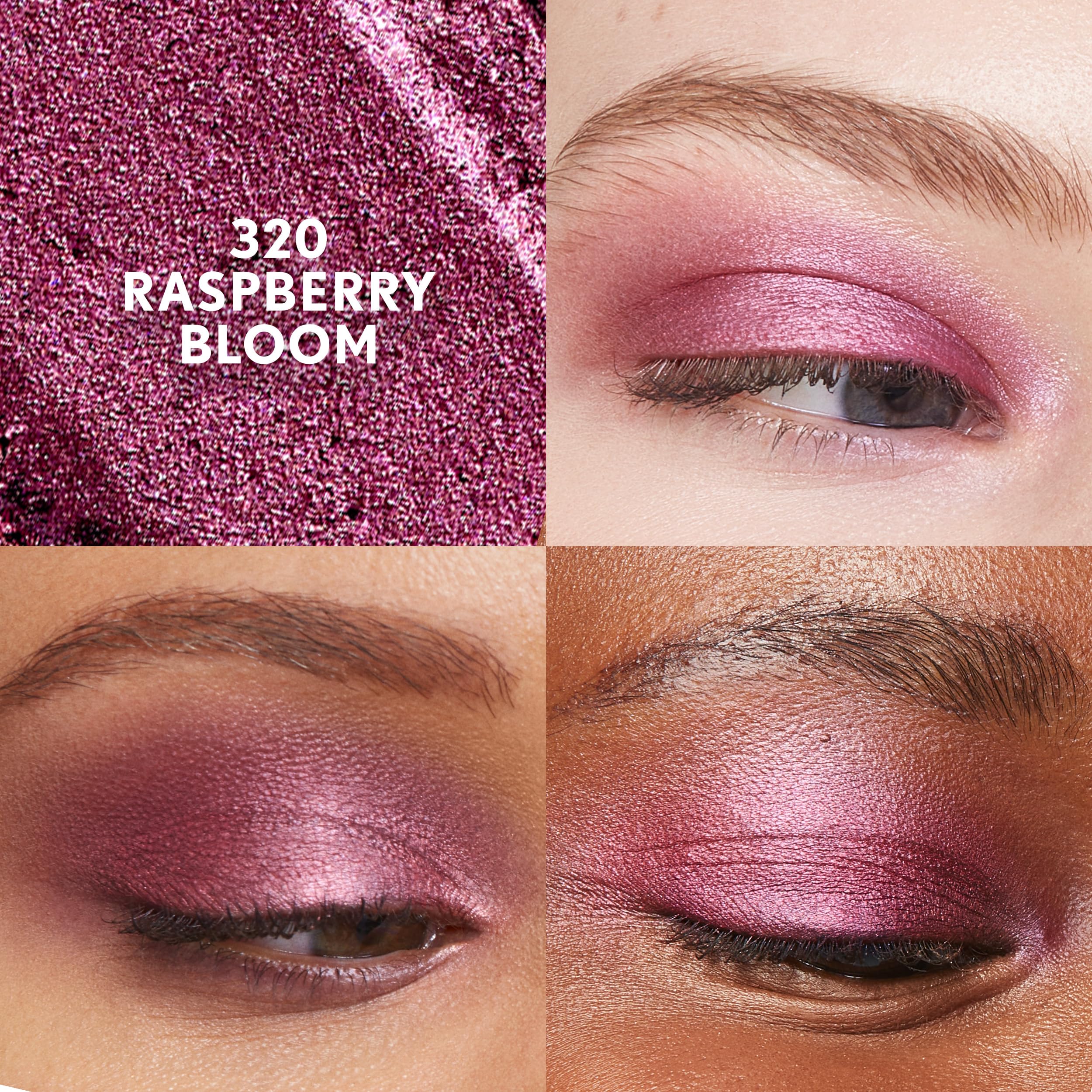 COVERGIRL Clean Eye Color Raspberry Bloom texture crème ultra-douce et estompage facile.