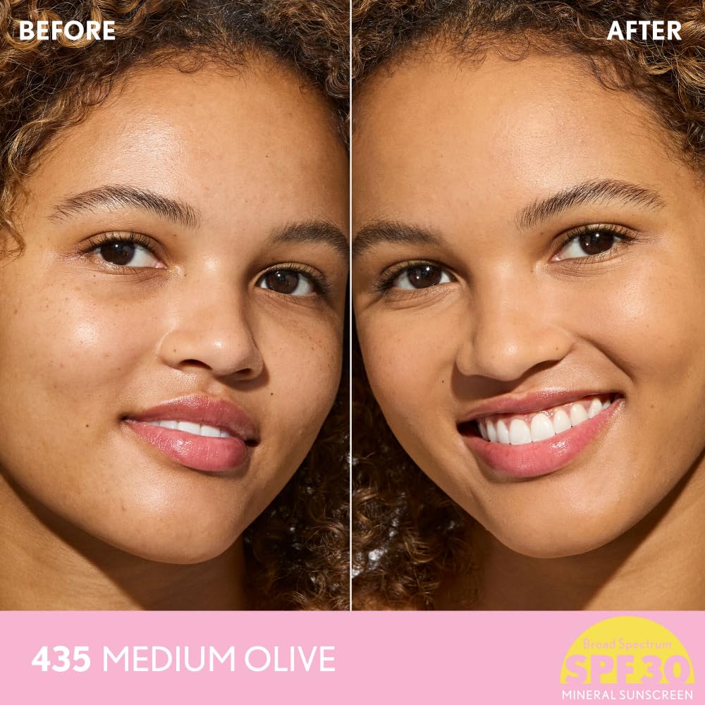 Pores floutés avec COVERGIRL Clean Fresh, peau plus lissée.