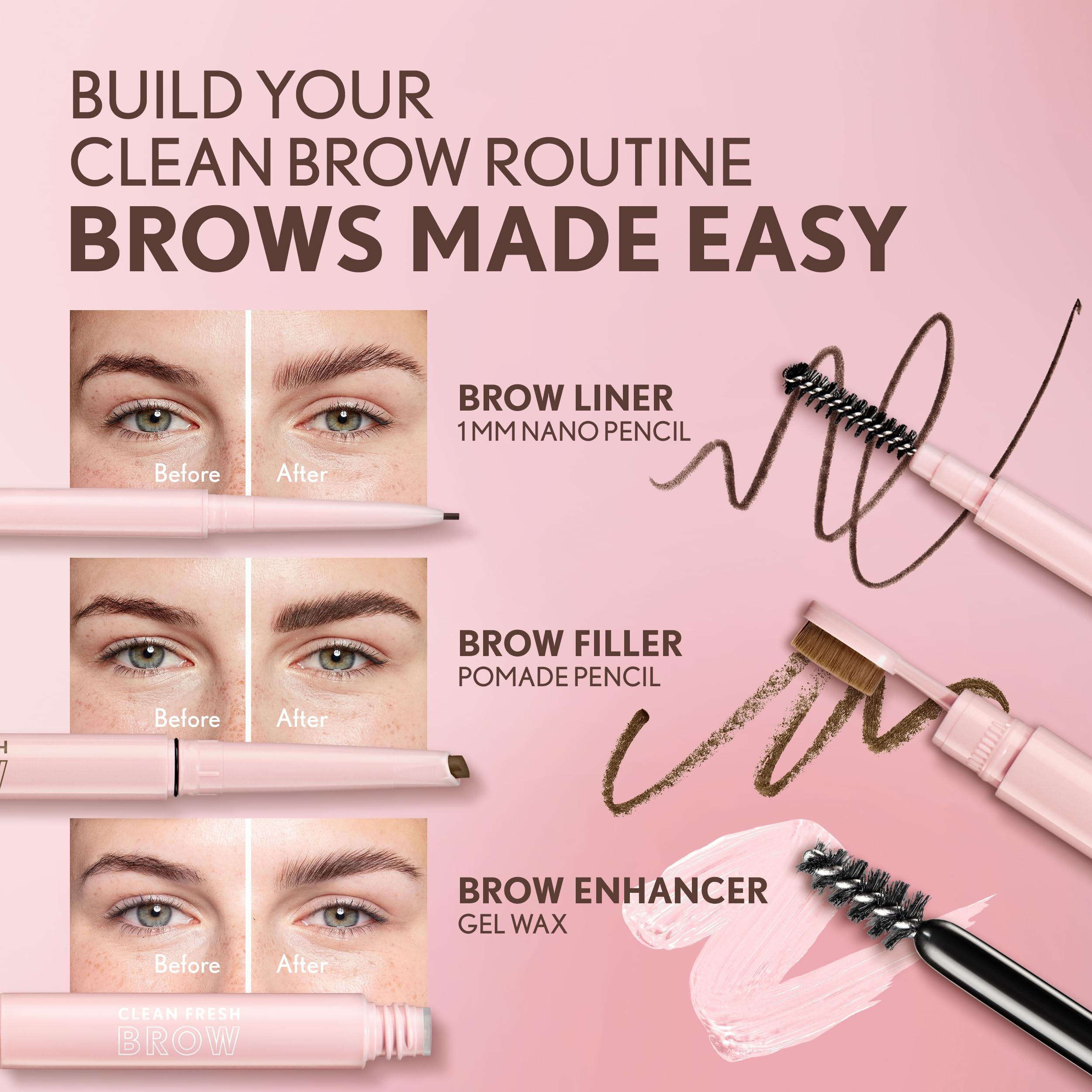 CoverGirl Clean Fresh Brow testé dermatologiquement assure une utilisation sécurisée
