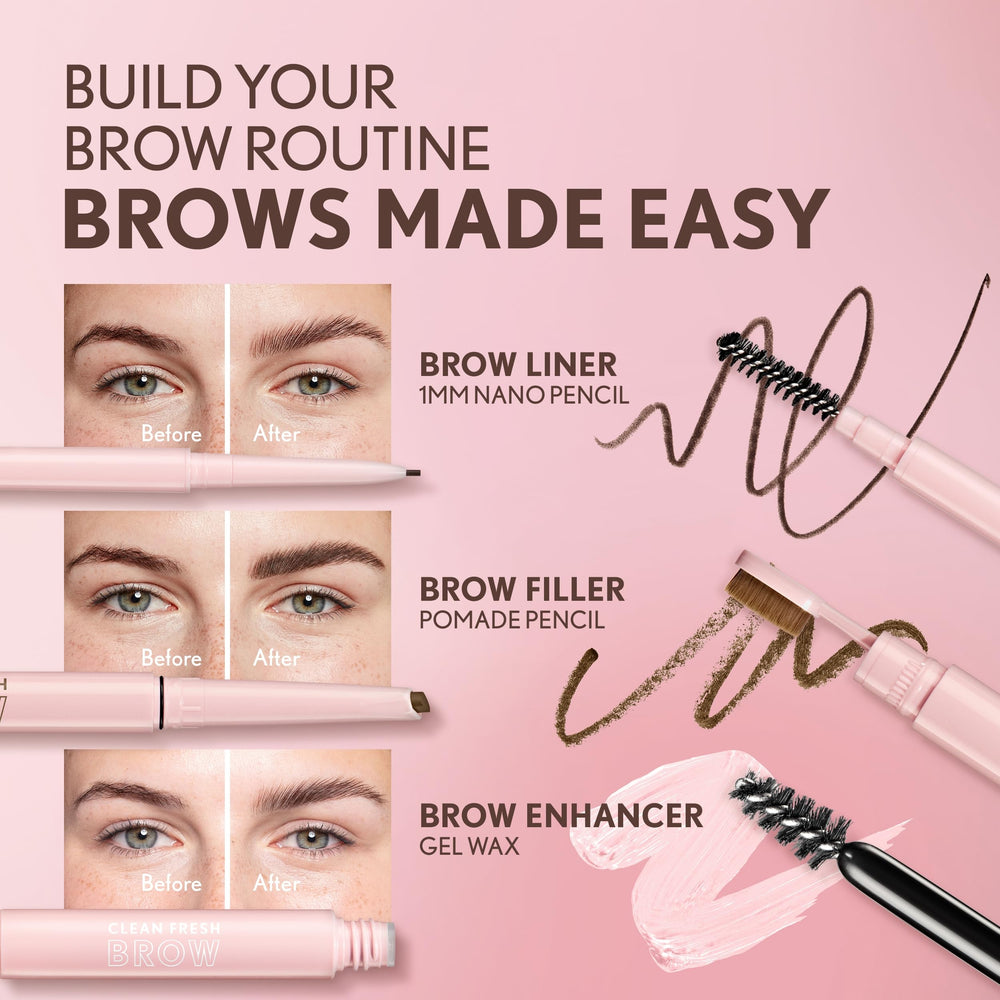CoverGirl Clean Fresh Brow Nano démonstration de la formule vegan et soin des sourcils