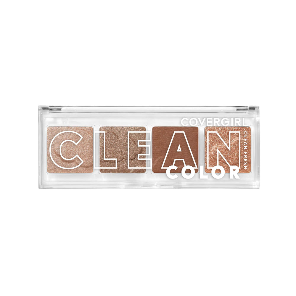 COVERGIRL Clean Fresh Color Yeux Beige Scintillant – palette pour regards éclatants et longue tenue.