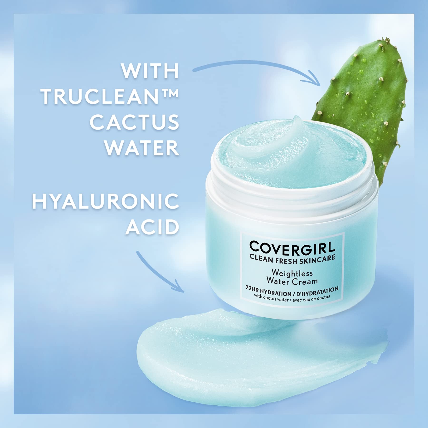 Eau cactus TruClean de CoverGirl Clean Fresh, hydratation légère.
