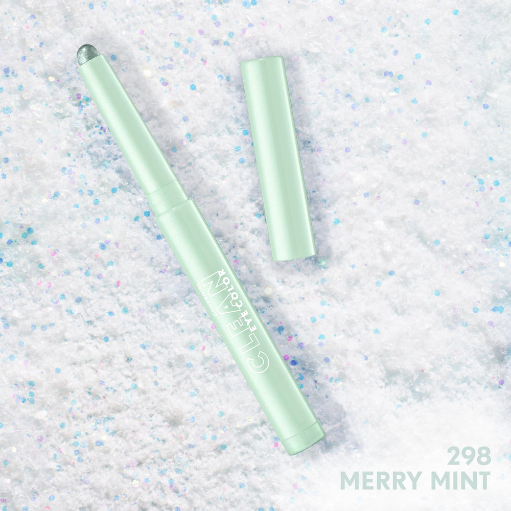 CoverGirl Clean Multiline Eyeshadow Pencil Merry Mint, certifie Leaping Bunny.