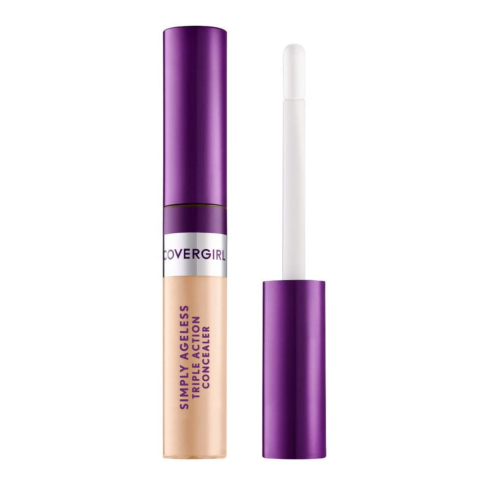 CoverGirl Correcteur Simply Ageless avec embout en céramique refroidissant pour une application fraîche.