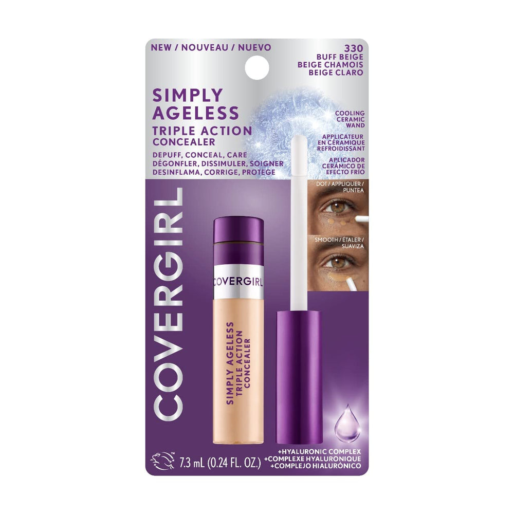 CoverGirl Correcteur Simply Ageless, non comédogène et respectueux des pores.