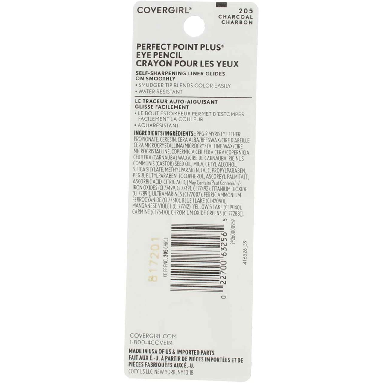 COVERGIRL Crayon pour les yeux Charbon, application fumée facile et durable.