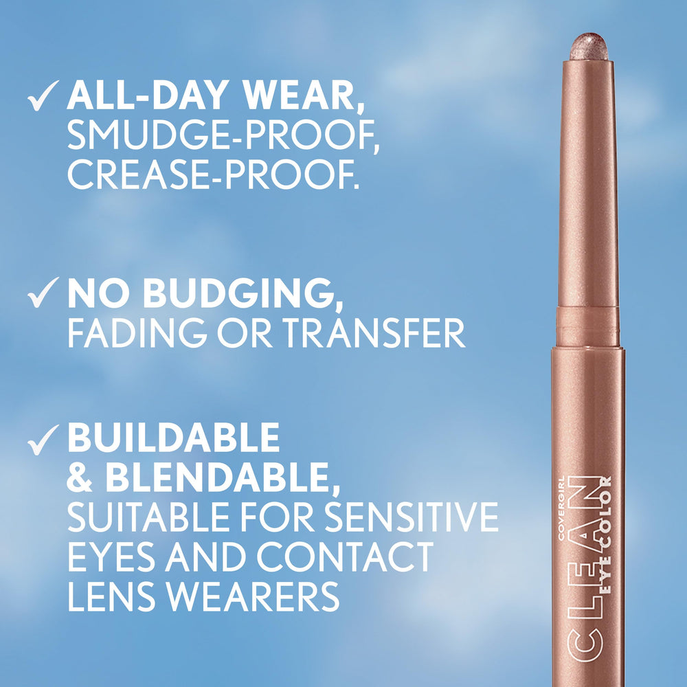 CoverGirl Rose Copper, testé ophtalmologiquement pour les yeux sensibles et porteurs de lentilles.