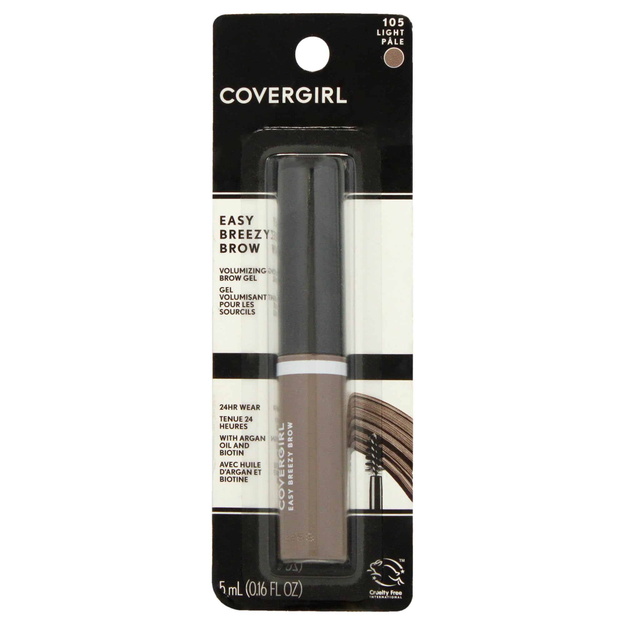 COVERGIRL Easy Breezy Gel Sourcils avec applicateur précis pour une définition nette