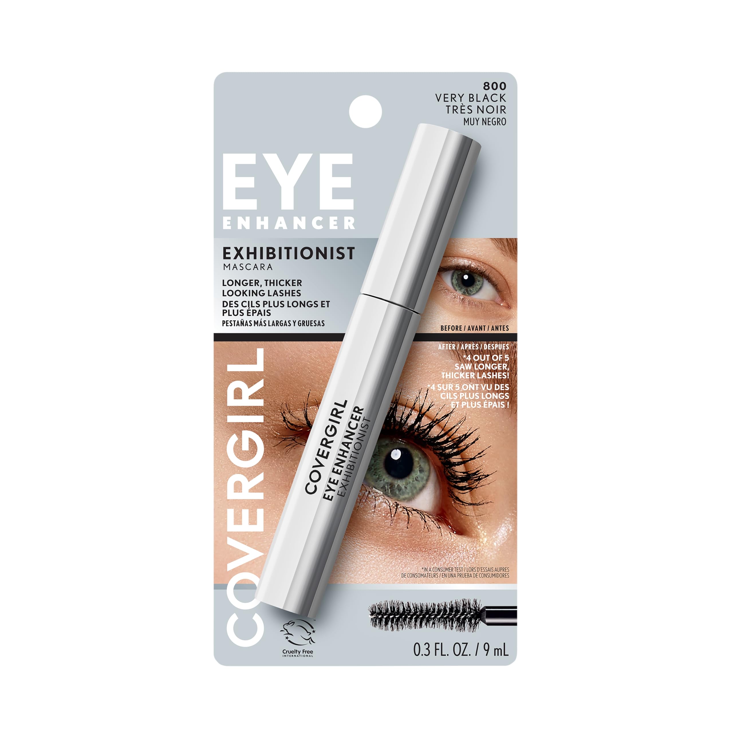 COVERGIRL Exhibitionist Mascara - volume intense pour cils plus épais et définis.