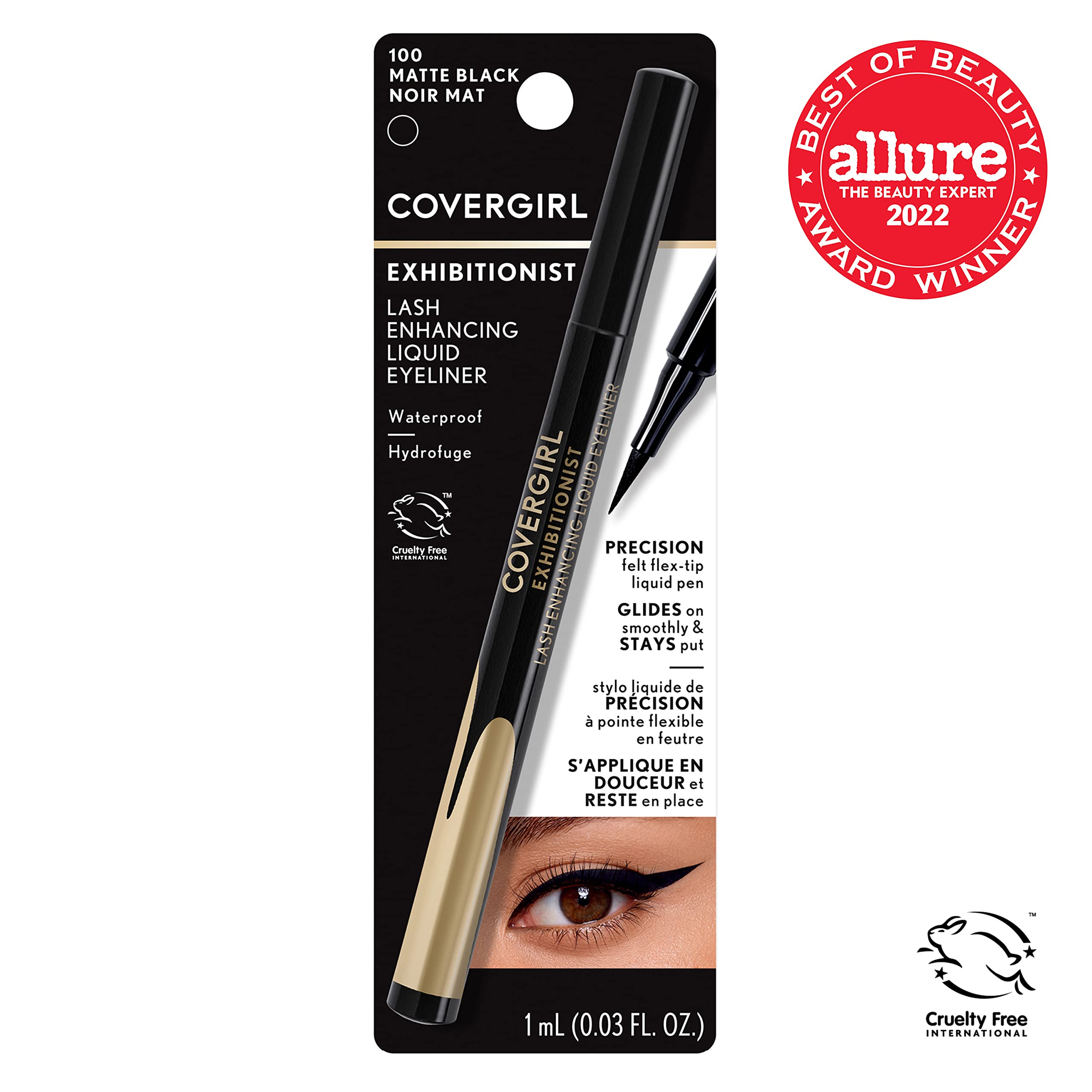 COVERGIRL Exhibitionist: fini mat profond, regard bien défini.