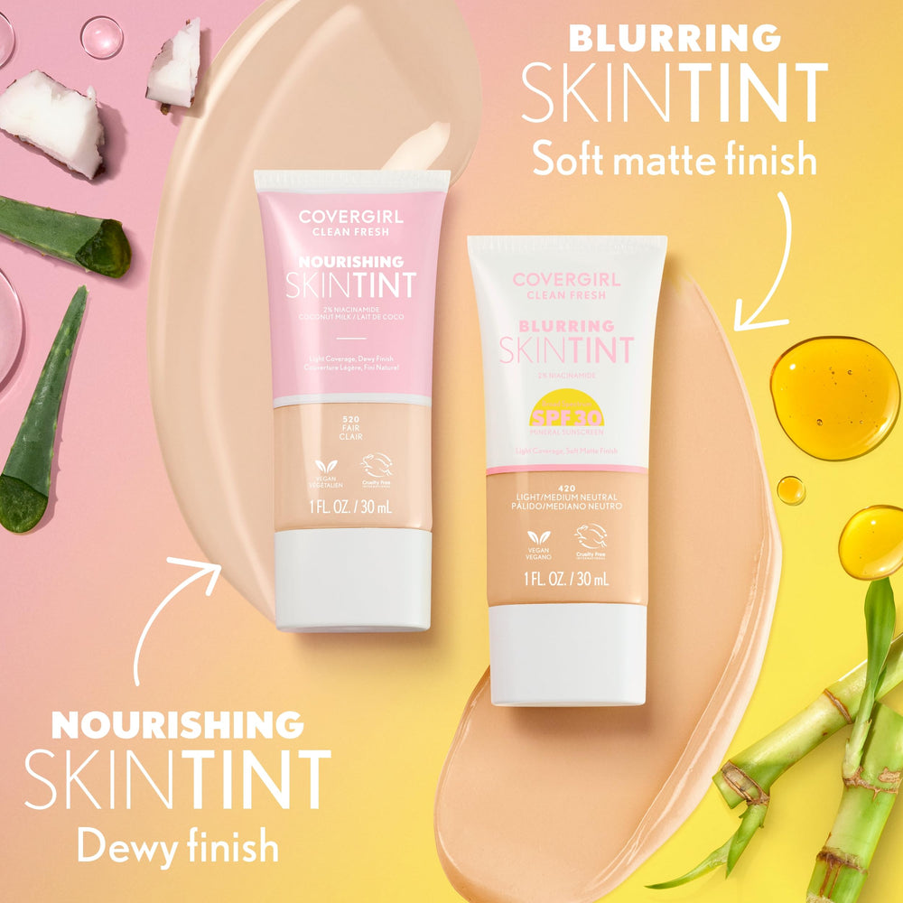 CoverGirl fini lumineux et doux sur la peau.