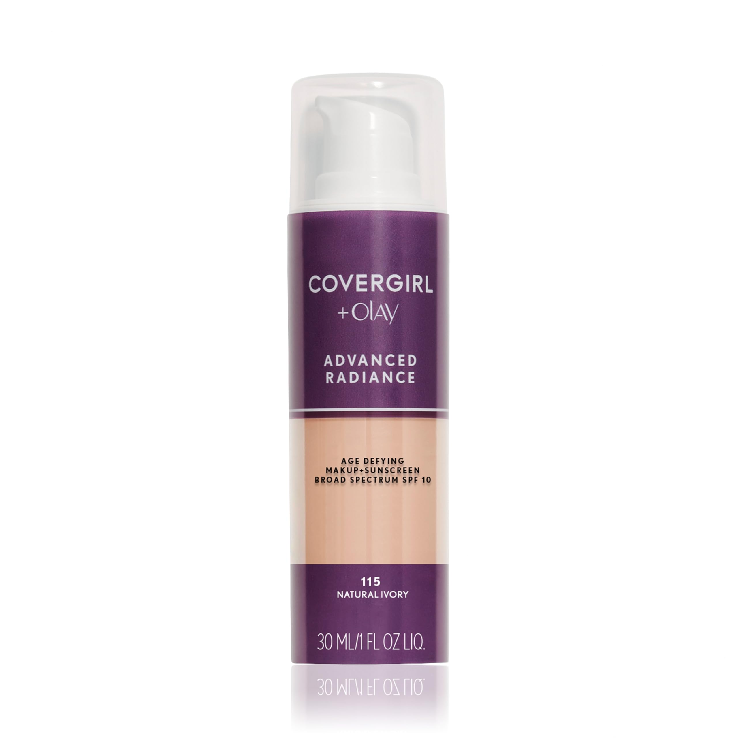 COVERGIRL Advanced Radiance - flacon du fond, couvrance et confort tout au long de la journée.