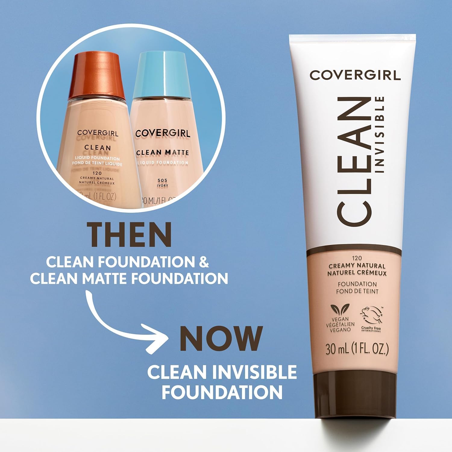 Testé dermatologiquement pour la sécurité de la peau COVERGIRL