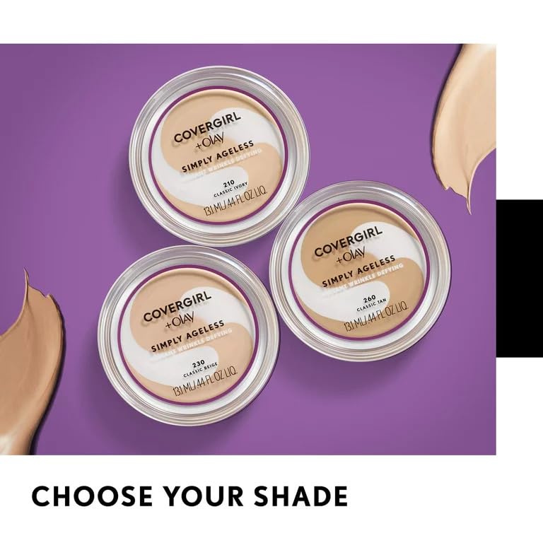 Fond COVERGIRL application fluide pour teint homogène.