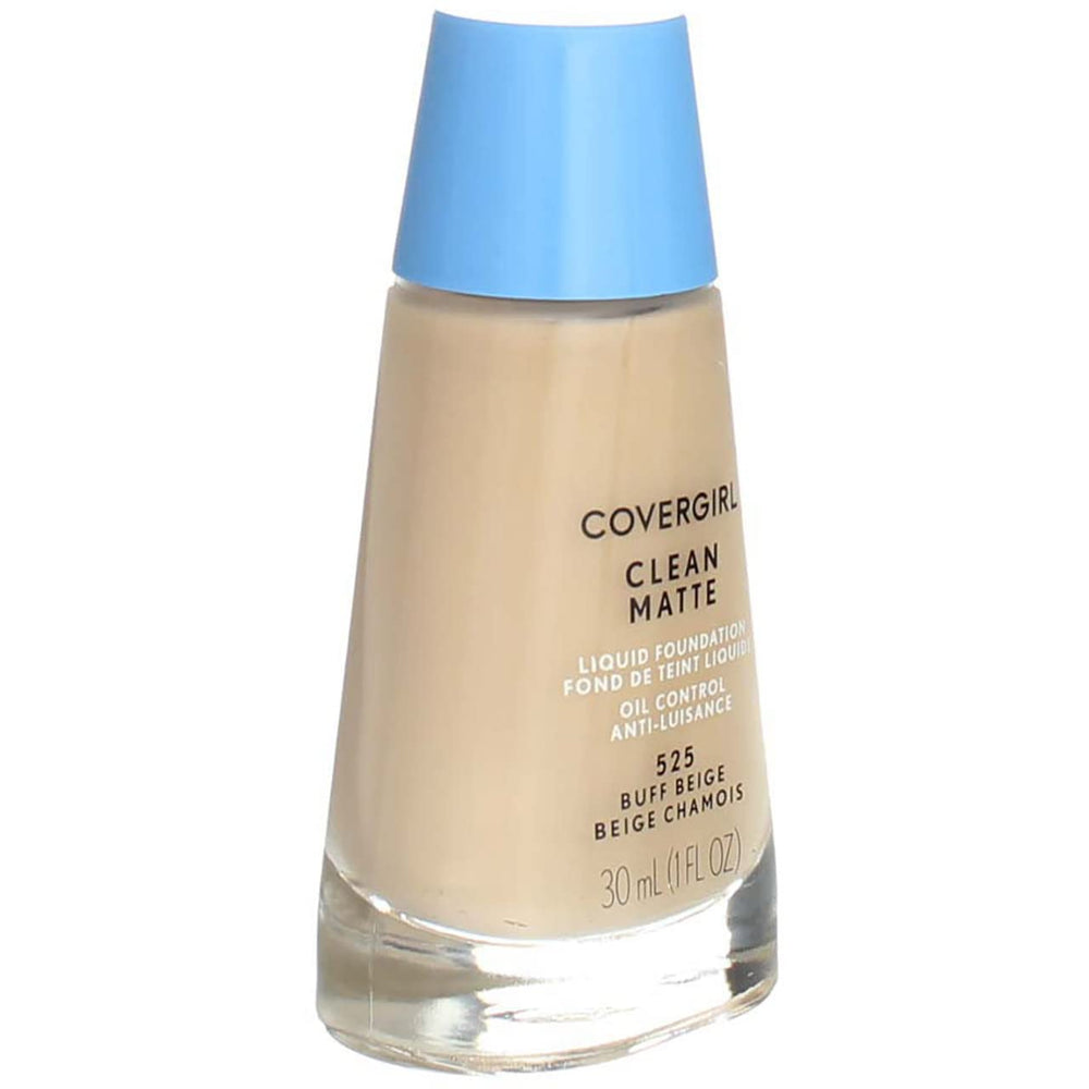 CoverGirl fond de teint liquide Buff Beige 525 pour une teinte fidèle et naturelle.