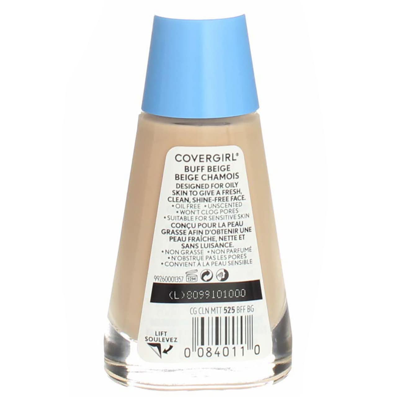 CoverGirl fond de teint liquide, pompe pratique facilite l'application et le contrôle.