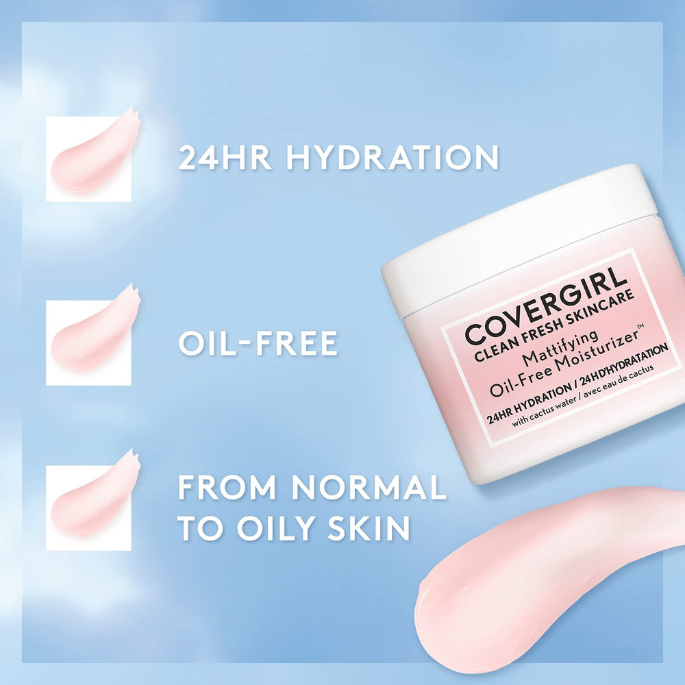 COVERGIRL Clean Fresh, hydratation 24 heures sur la peau.