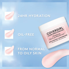 COVERGIRL Clean Fresh, hydratation 24 heures sur la peau.