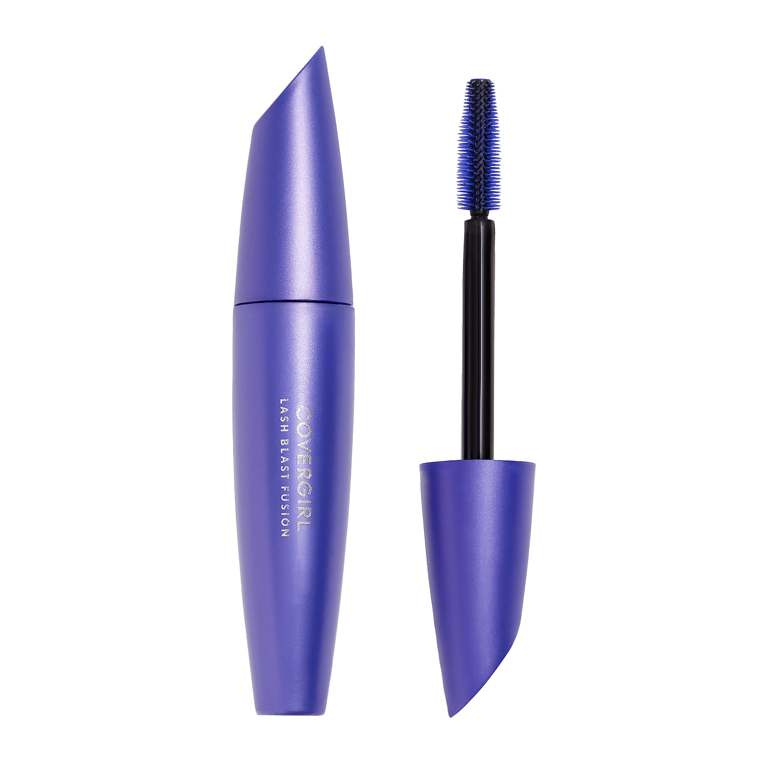 COVERGIRL Lash Blast Fusion brun avec brosse très large pour cils volumineux.