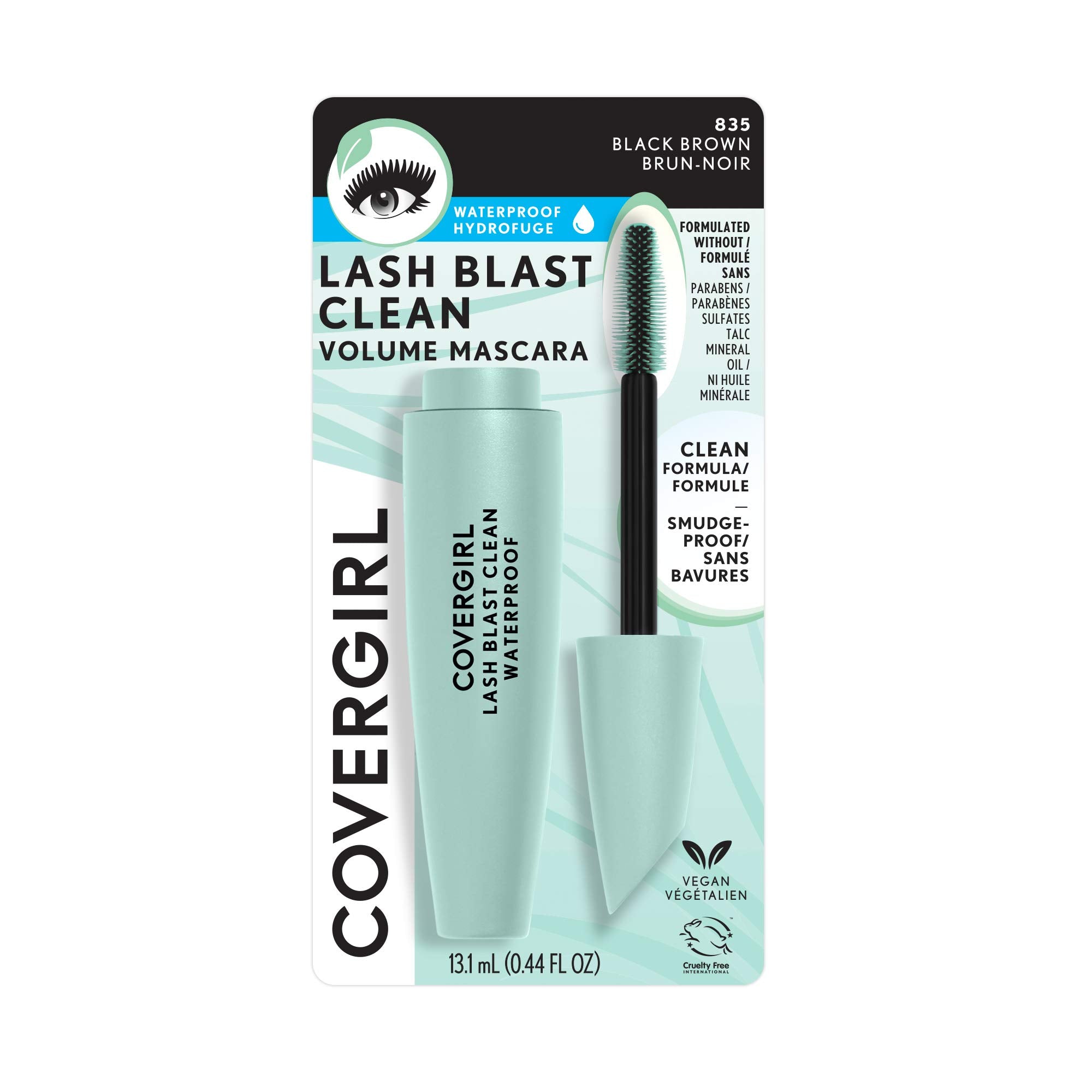 COVERGIRL Lash Blast: sans talc pour des cils propres et légers.