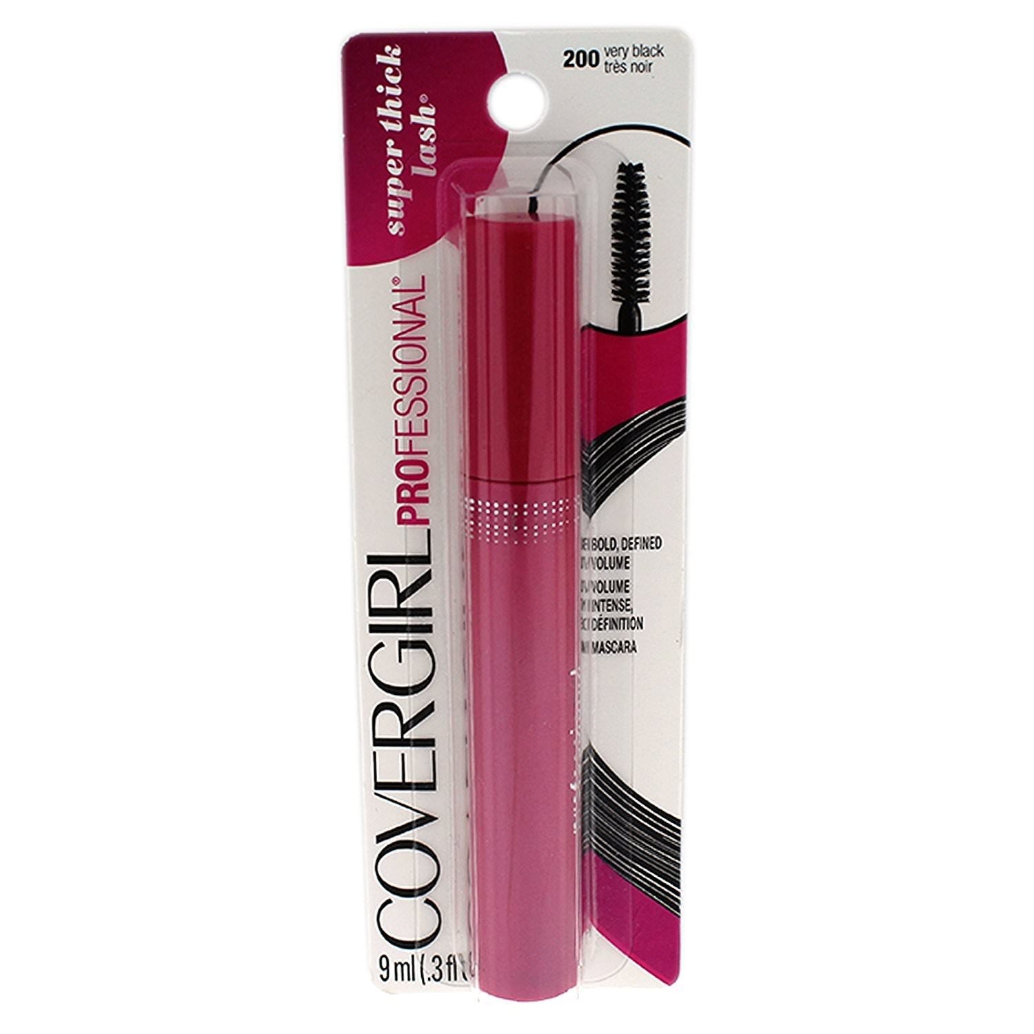 Covergirl Mascara professionnel 3-en-1 – flacon noir pour couleur intense et tenue.