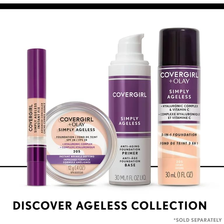 Finition mate de CoverGirl & Olay Simply Ageless, idéale pour limiter les brillances.