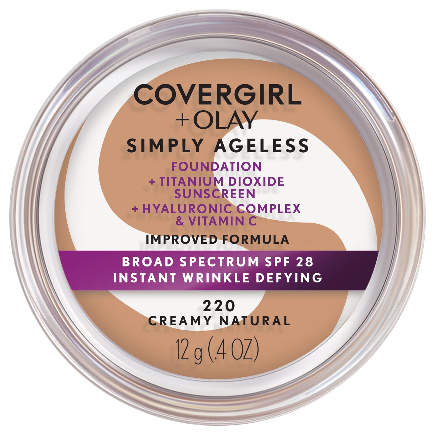 COVERGIRL OLAY Simply Ageless: flacon fond naturel hydratant.