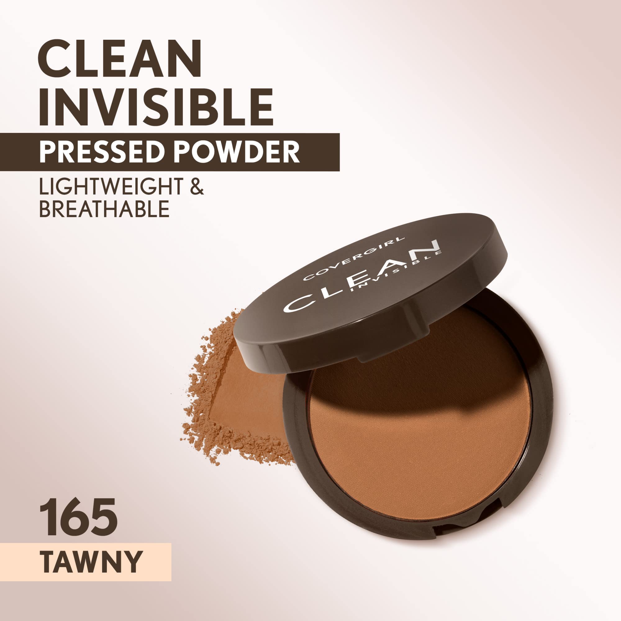 Covergirl Poudre Invisible avec pouf d'application et miroir.