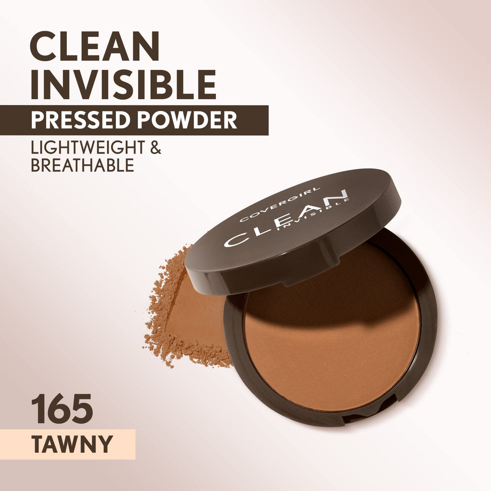 Covergirl Poudre Invisible avec pouf d'application et miroir.