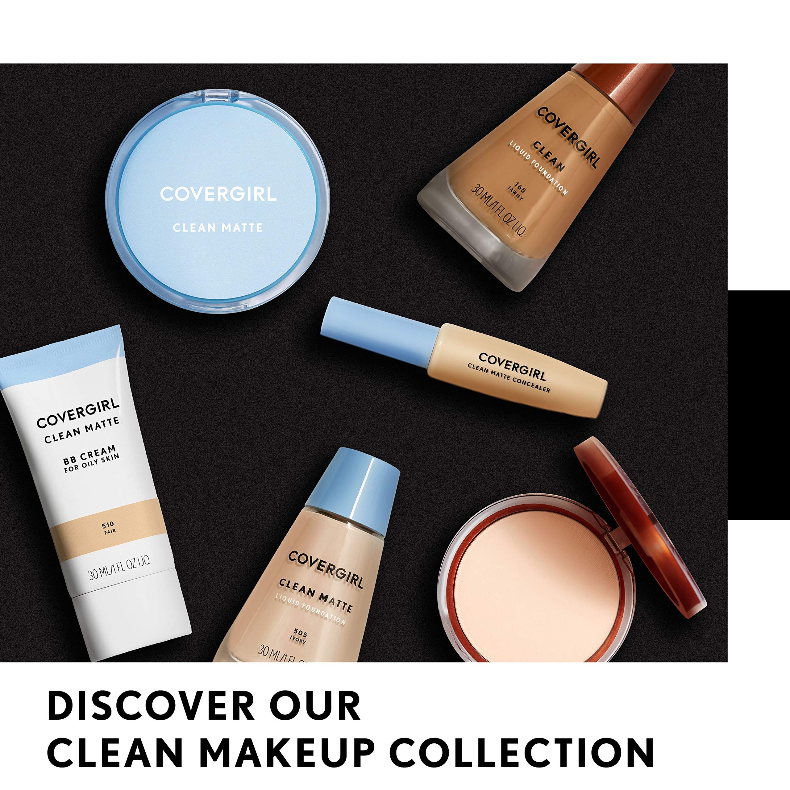 Sensation légère sur la peau avec CoverGirl Poudre Matte Pressée.