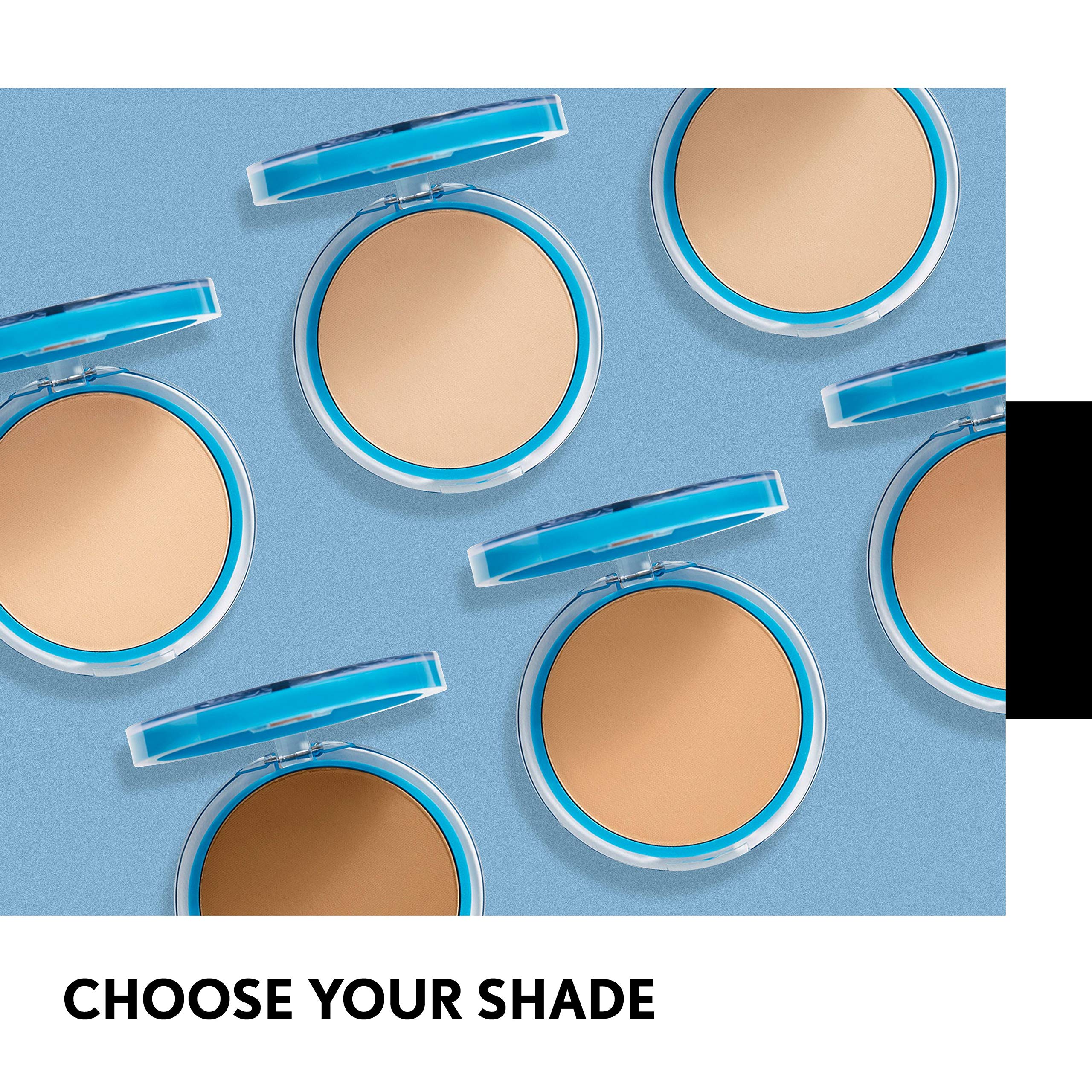 Teint uniforme grâce à CoverGirl Poudre Matte Pressée et sa couvrance légère.