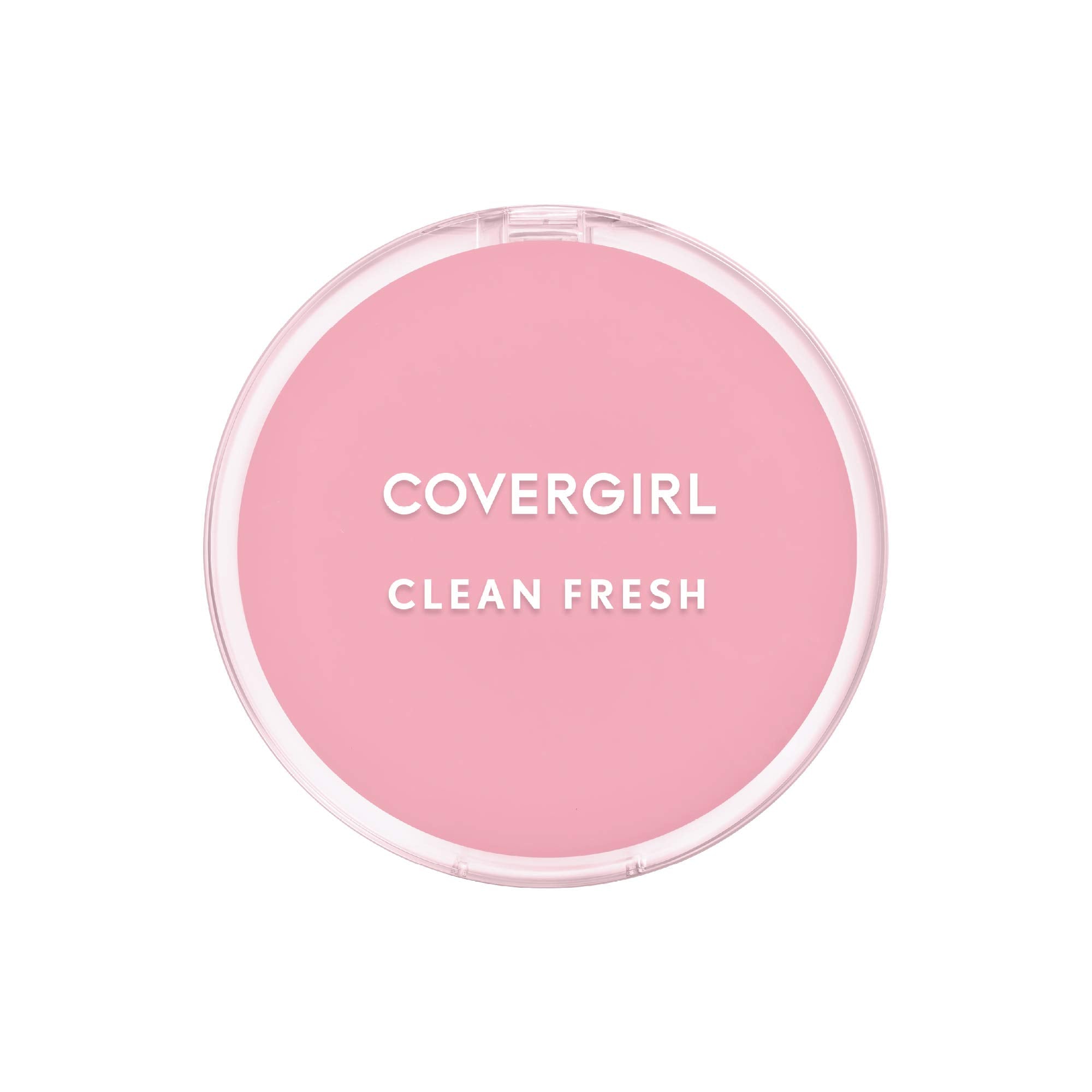 COVERGIRL poudre pressée Claire avec applicateur mousse végan pour une application uniforme.