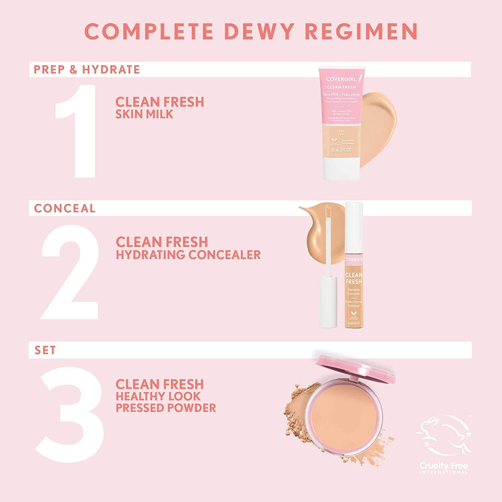 Poudre COVERGIRL fraîche végan, sans talc et sans cruauté.