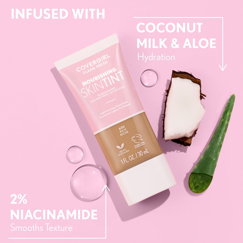 CoverGirl sans formaldéhyde sulfates talc pour peau sensible.
