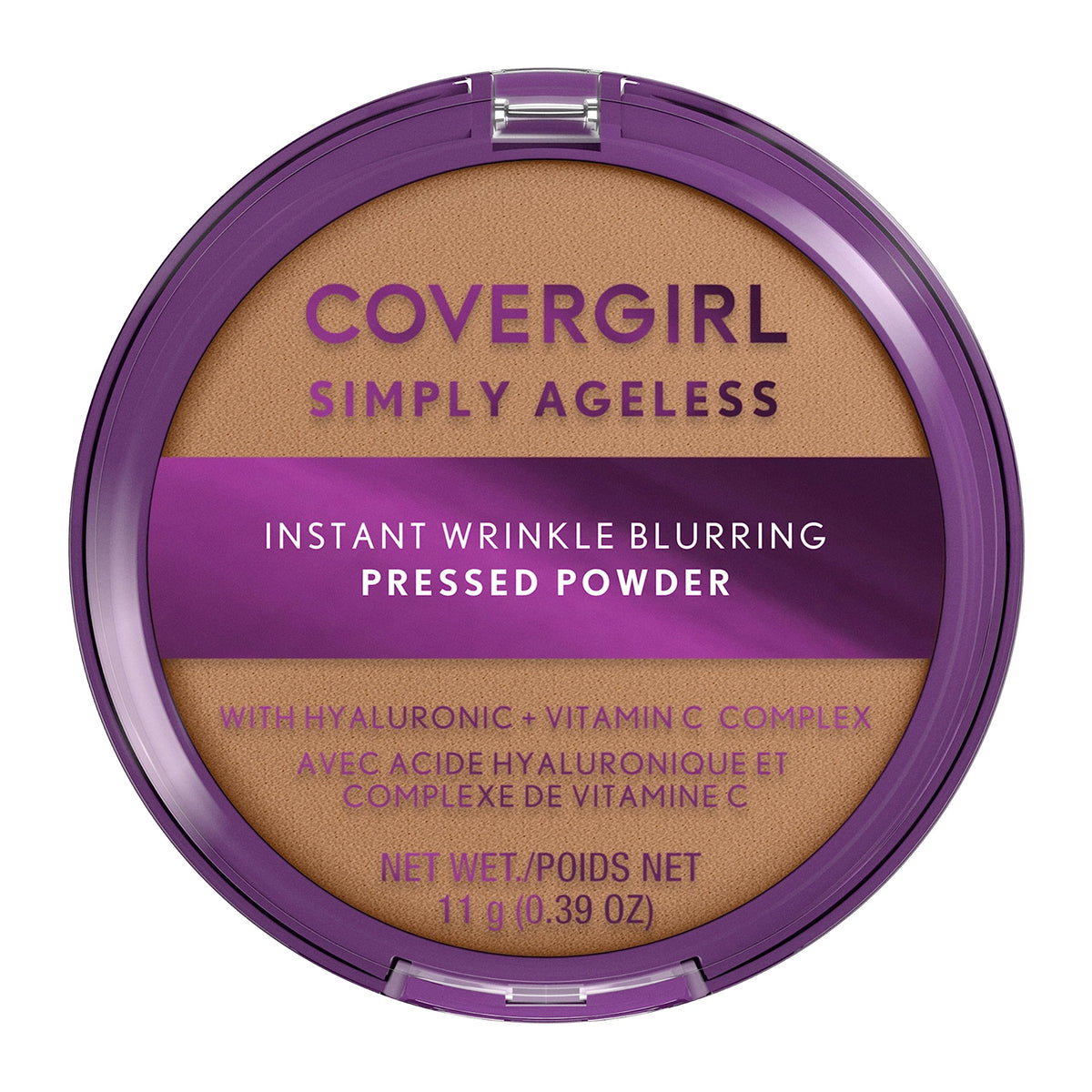 Covergirl Simply Ageless, poudre pressée floutant les ridules pour un fini lisse.