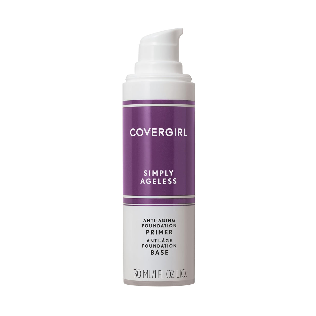 COVERGIRL Simply Ageless Primer en bouteille, texture hydratante prête à l’application