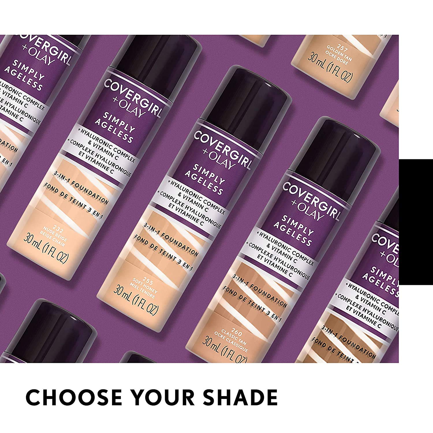 Emballage du primer COVERGIRL Simply Ageless vu en gros plan