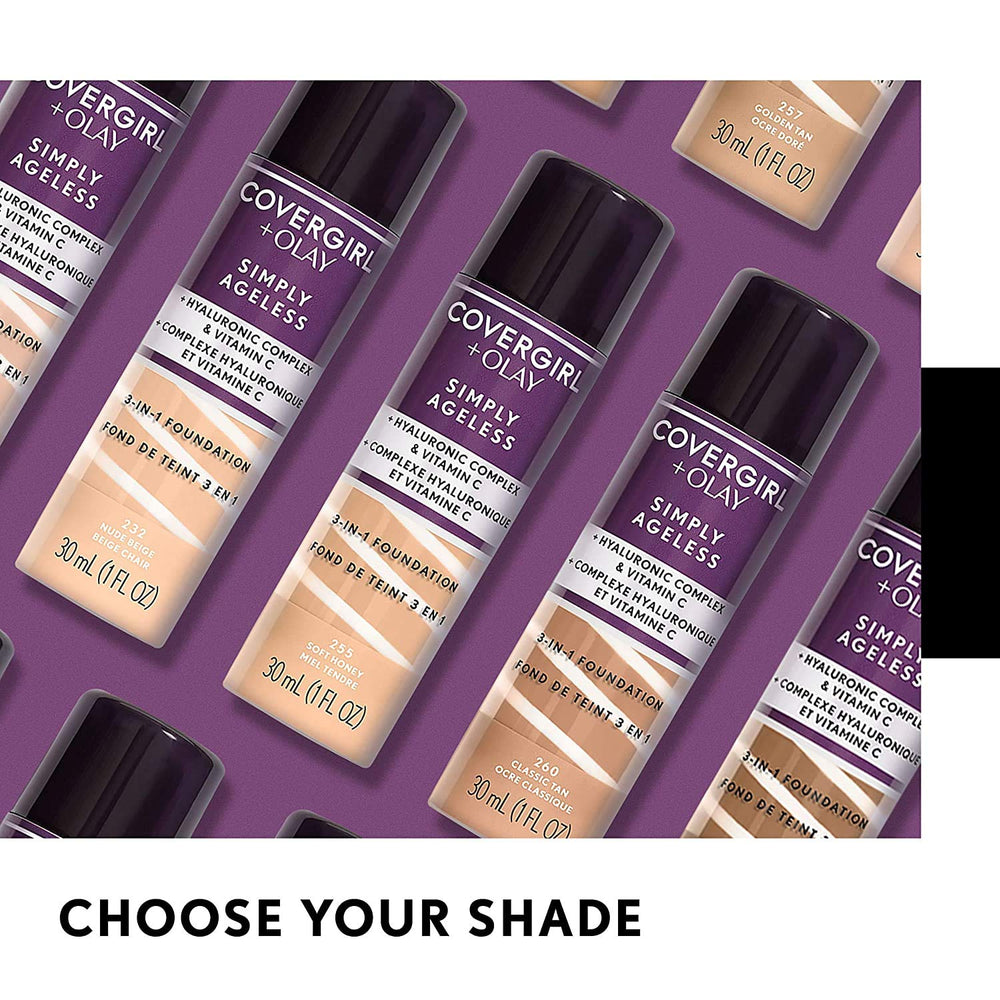 Emballage du primer COVERGIRL Simply Ageless vu en gros plan
